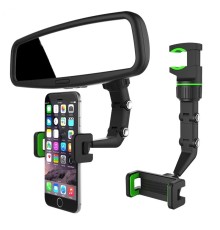 Dikiz Aynası Koltuk Arkası Geçme 360° Ayarlanabilir Telefon Navigasyon Tutucu