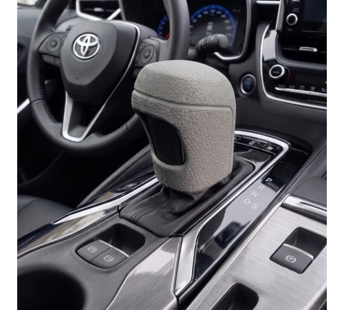 Toyota Uyumlu Silikonlu Otomatik Vites Topuzu Koruyucu Kılıfı Gri