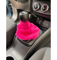 Yumuşak Peluş Vites Körüğü Vites Süsü Fuşya Pembe