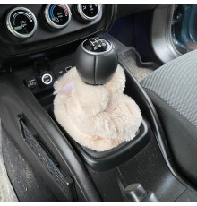 Yumuşak Peluş Vites Körüğü Vites Süsü Bej