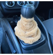 Yumuşak Peluş Vites Körüğü Vites Süsü Kahverengi