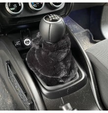 Yumuşak Peluş Vites Körüğü Vites Süsü Siyah