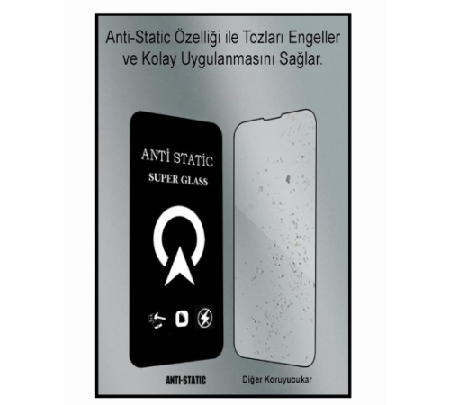 Samsung S26 EDGE 6D Anti Static Temperli Cam Ekran Koruyucu Kırılmaz Full Kaplama