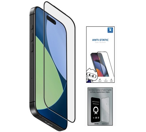 Samsung S26 EDGE 6D Anti Static Temperli Cam Ekran Koruyucu Kırılmaz Full Kaplama