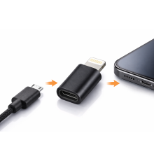 infinix Hot 12 Uyumlu Android Micro USB Şarj Kablosunu iPhone Lightning e Çevirici