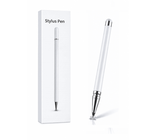 Vivo Y53S Uyumlu Dokunmatik Stylus Kalem Disk Uçlu Hassas Beyaz Tablet Telefon Çizim Kalemi