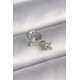 316L Çelik Gümüş Renk Zirkon Taşlı Kelebek Model Sallantı Detay Tragus Piercing - TJ-PR1299