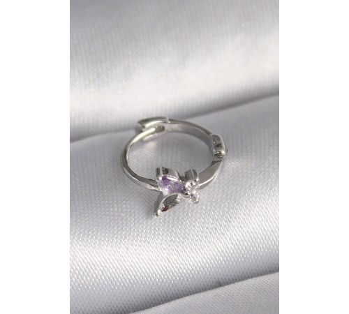 316L Çelik Gümüş Renk Zirkon Taşlı Kelebek Model Tragus Piercing - TJ-PR1329 316L Çelik Gümüş Renk Zirkon Taşlı Kelebek Model Tragus Piercing - TJ-PR1329