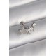 316L Çelik Gümüş Renk Zirkon Taşlı Yıldız Model Tragus Piercing - TJ-PR1339