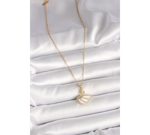 316L Çelik Gold Renk Zincir Zirkon Taşlı Kuğu Model Kadın Kolye - TJ-BKO9996 316L Çelik Gold Renk Zincir Zirkon Taşlı Kuğu Model Kadın Kolye - TJ-BKO9996