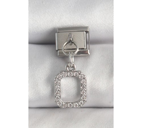 316L Çelik Gümüş Renk Sallantı Zirkon Taşlı Kare Model Nomination Charm - TJ-BC1382 316L Çelik Gümüş Renk Sallantı Zirkon Taşlı Kare Model Nomination Charm - TJ-BC1382