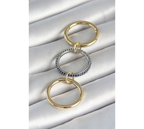 Pirinç Gold Renk Zirkon Taşlı 3'Lü Kadın Yüzük - TJ-BYK3791 Pirinç Gold Renk Zirkon Taşlı 3'Lü Kadın Yüzük - TJ-BYK3791