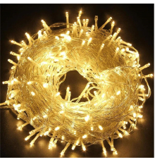 10m Boncuk Lamba Gün Işığı 8 Fonksiyon 100 Led Fişli Uzatma Kablolu Şeffaf kablo