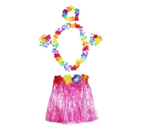 Yetişkin ve Çocuk Uyumlu Luau Aloha Hawaii Pembe Etek ve Renkli Kolye Taç 2 Adet Bileklik Seti Yetişkin ve Çocuk Uyumlu Luau Aloha Hawaii Pembe Etek ve Renkli Kolye Taç 2 Adet Bileklik Seti