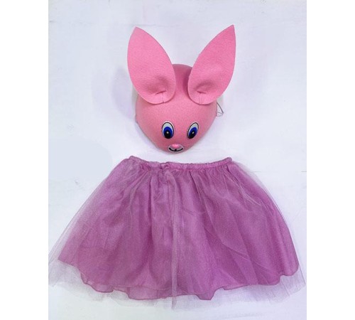 Tavşan Kostümü Pembe - 23 Nisan Tavşan Şapka ve Tütü Etek Seti 2 Parça Tavşan Kostümü Pembe - 23 Nisan Tavşan Şapka ve Tütü Etek Seti 2 Parça