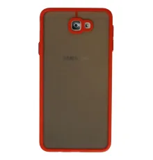 Samsung Galaxy J7 Prime Kılıf Montreal Silikon Kapak - Kırmızı