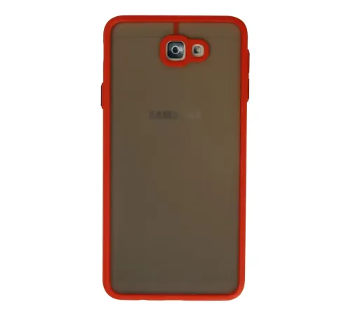 Samsung Galaxy J7 Prime Kılıf Montreal Silikon Kapak - Kırmızı