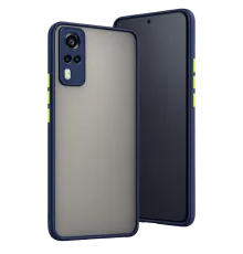 Vivo Y53S Kılıf Montreal Silikon Kapak - Lacivert