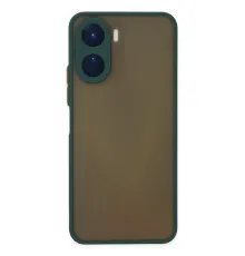 Vivo Y16 Kılıf Montreal Silikon Kapak - Yeşil