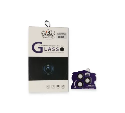 Apple iPhone 15 Pro Max Bilvis Titan Kamera Lens - Lacivert