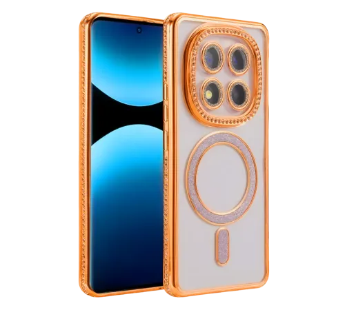 Redmi Note 15 Pro 4G Joke Simli Magneticsafe Kılıf - Turuncu