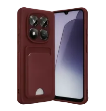 Redmi Note 15 4G Kelvin Kartvizitli Silikon - Bordo