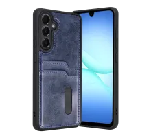 Samsung Galaxy A57 5G Sara Kartvizitli Deri Kılıf - Lacivert