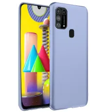 Samsung Galaxy M31 Kılıf Nano içi Kadife Silikon - Lila