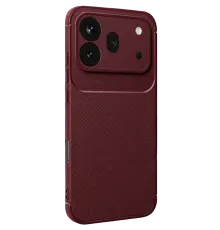 Huawei Honor 600 Pro Auto Focus Karbon Kapak - Bordo