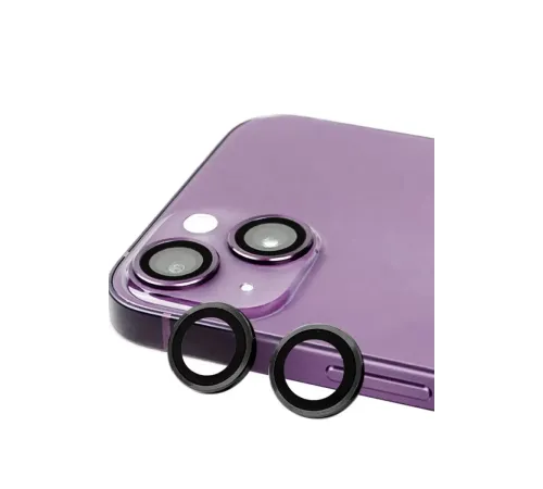 Apple iPhone 15 Raze Metal Kamera Lens - Siyah