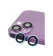 Apple iPhone 15 Raze Metal Kamera Lens - Mavi