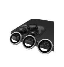 Apple iPhone 13 Pro Max Raze Metal Kamera Lens - Gümüş