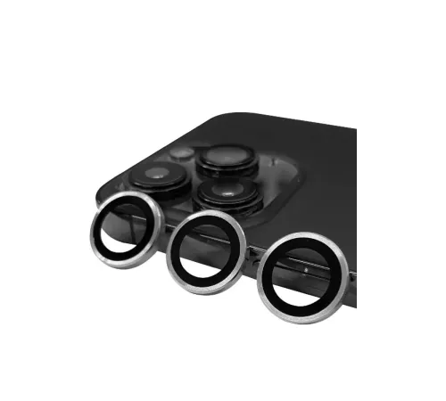 Apple iPhone 13 Pro Max Raze Metal Kamera Lens - Gümüş