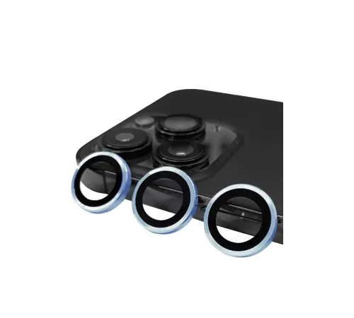 Apple iPhone 13 Pro Max Raze Metal Kamera Lens - Mavi