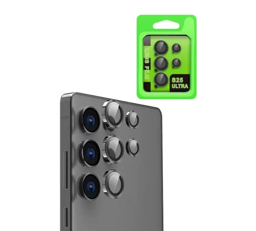 Samsung S25 Ultra Raze Metal Kamera Lens - Siyah