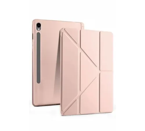 Samsung Tab S10 FE Plus 13.1 Kalemlikli Mars Tablet Kılıfı - Rose Gold