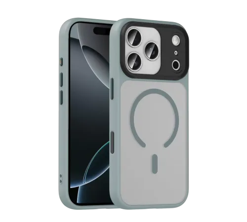 Apple iPhone 17 Pro Max Megane Magsafe Kapak - Titan Gri