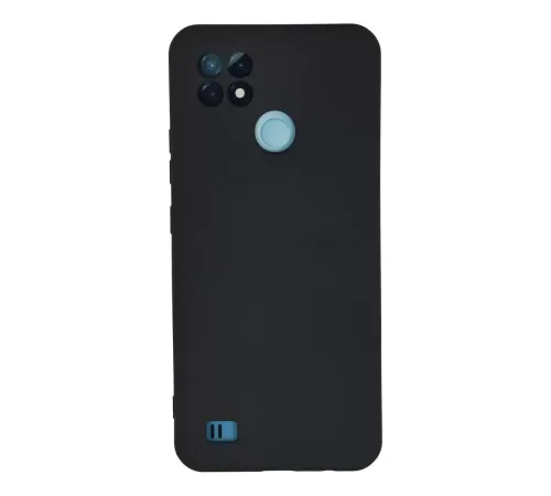 Realme C21 Kılıf Nano içi Kadife Silikon - Lacivert