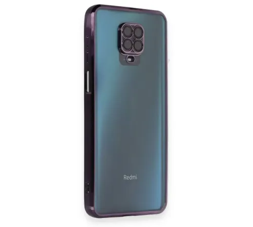 Redmi Note 9 Pro Kılıf Lensli Silikon - Mor
