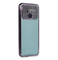 Redmi 10C Kılıf Lensli Silikon - Mor
