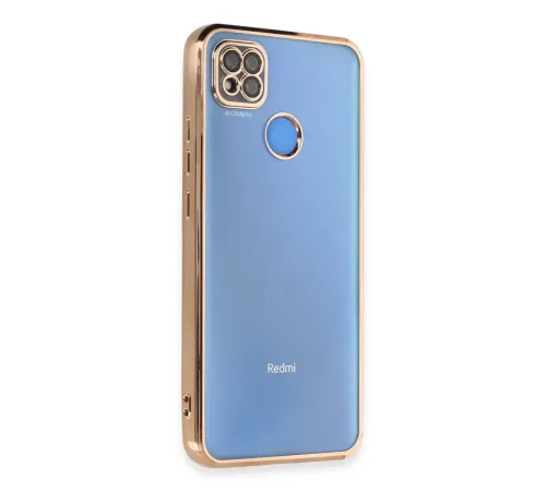Redmi 9C Kılıf Lensli Silikon - Gold
