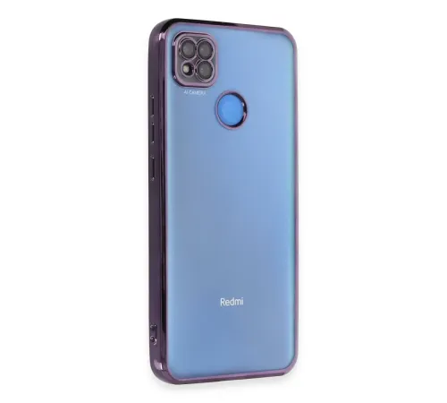Redmi 9C Kılıf Lensli Silikon - Mor