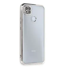 Redmi 9C Kılıf Lensli Silikon - Gümüş