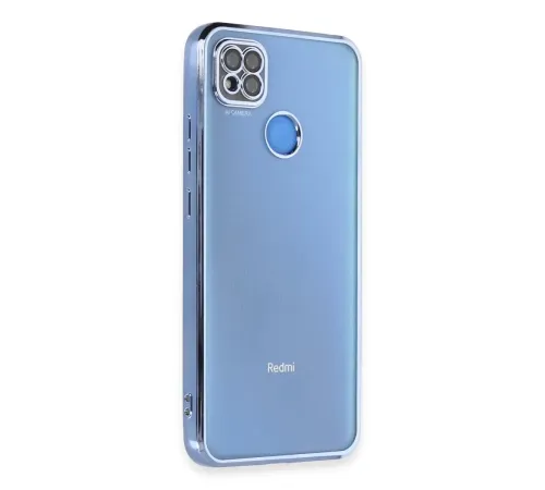 Redmi 9C Kılıf Lensli Silikon - Açık Mavi