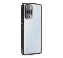 Redmi Note 10 Pro Kılıf Lensli Silikon - Siyah
