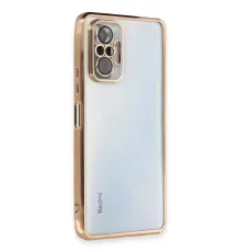 Redmi Note 10 Pro Kılıf Lensli Silikon - Gold