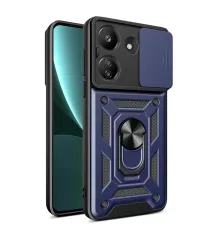 Redmi 13C Kılıf Pars Lens Yüzüklü Silikon - Lacivert