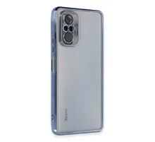 Redmi Note 10 Pro Kılıf Lensli Silikon - Açık Mavi