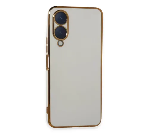 Vivo Y17S Kılıf Volet Silikon - Beyaz