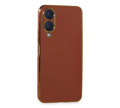 Vivo Y17S Kılıf Volet Silikon - Kırmızı
